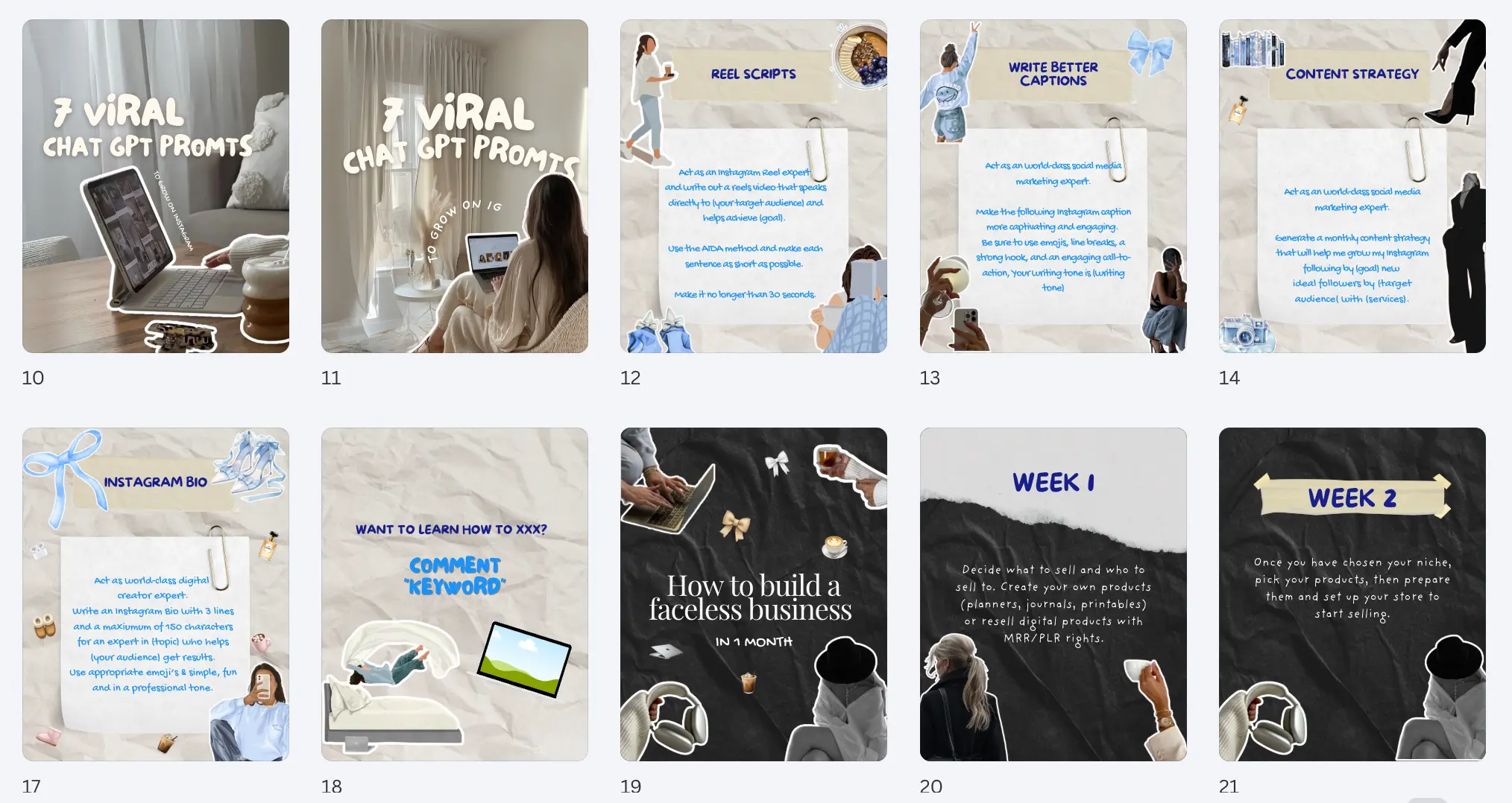 Digital products and online business content 2