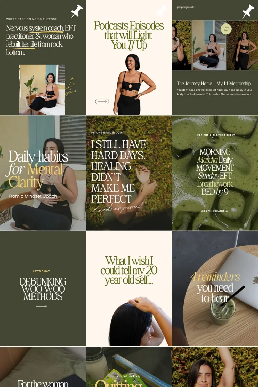 Personal brand and wellness content 3