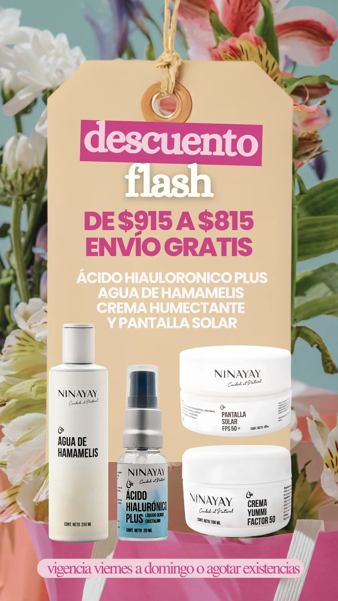 Story de descuento flash Ninayay