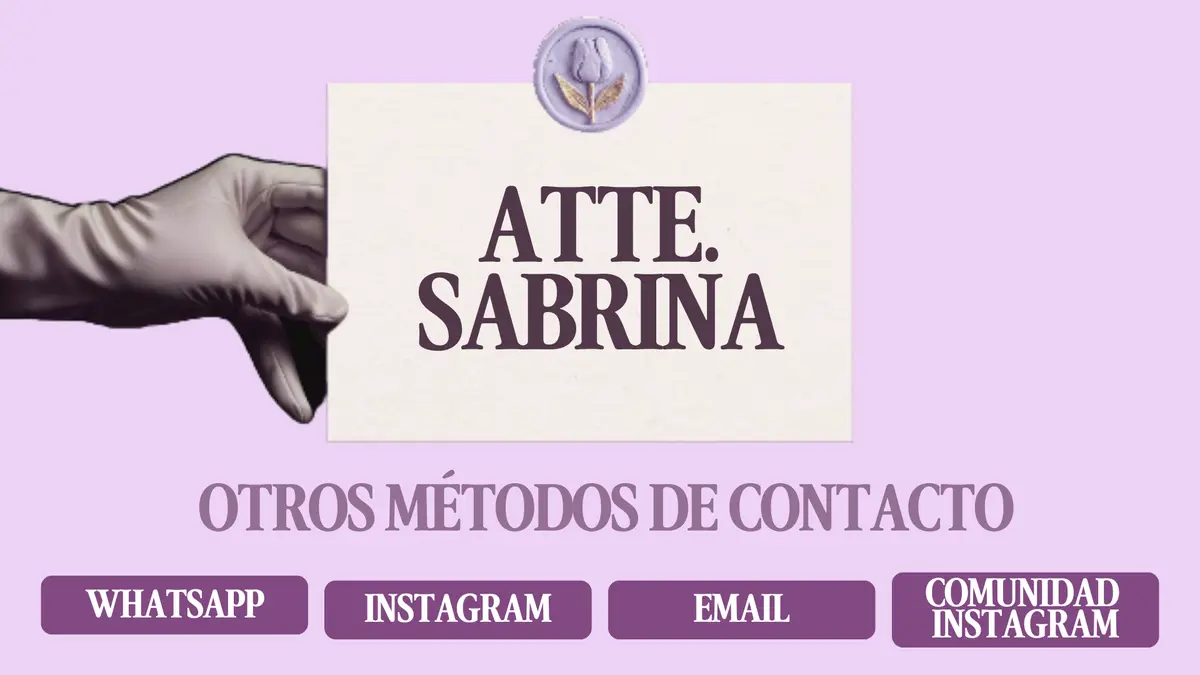 Sección de contacto de una landing page — proyecto de Sabrina